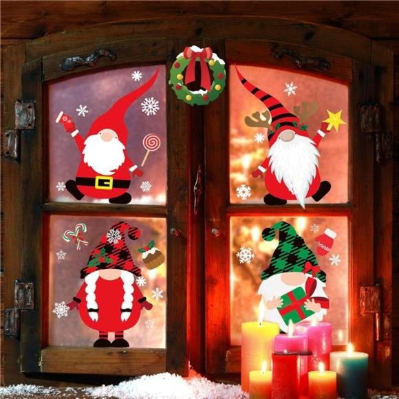 Christmas Window Clings Christmas Window Clings 316PCS Stickers, 8 Sheets - Picture 5 of 6
